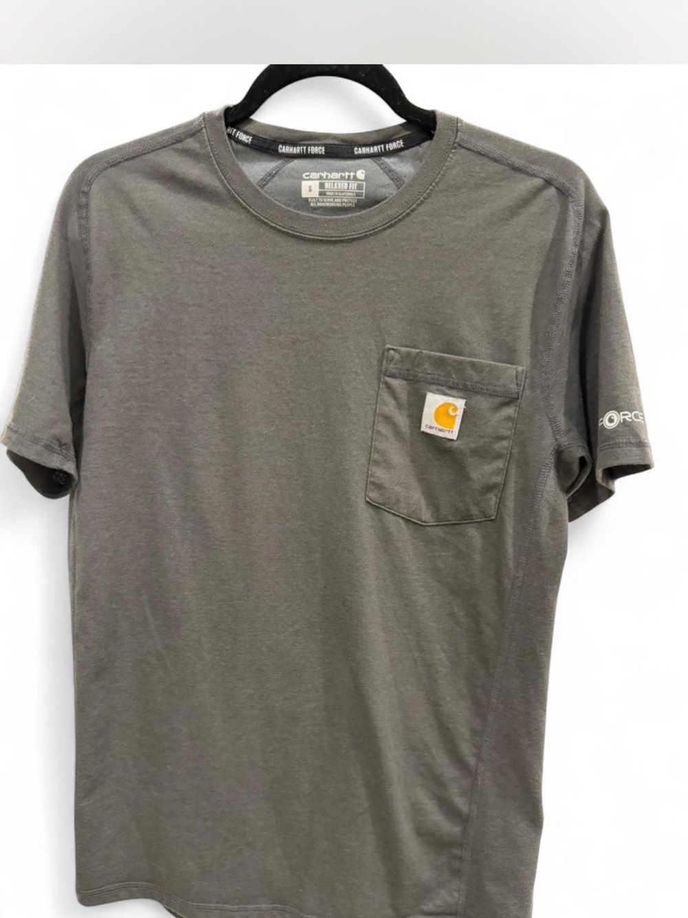 Carhartt Force Women’s Short Sleeve Pocket T-Shirt — Gray